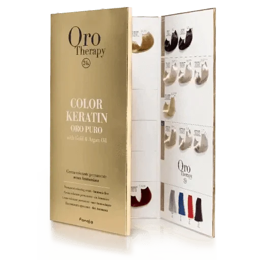 Fanola Oro Therapy Color Keratin Oro Pure Color Chart - Hairdressing Supplies