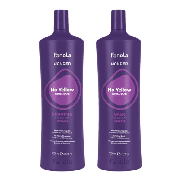 Fanola Wonder No Yellow Shampoo + Mask 1000ml