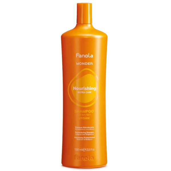 Fanola Wonder Nourishing Softness And Brightness Restructuring shampoo 1000 ML - Hairdressing Supplies