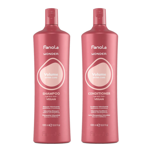 Fanola Wonder Volume Shampoo + Conditioner 1000ml