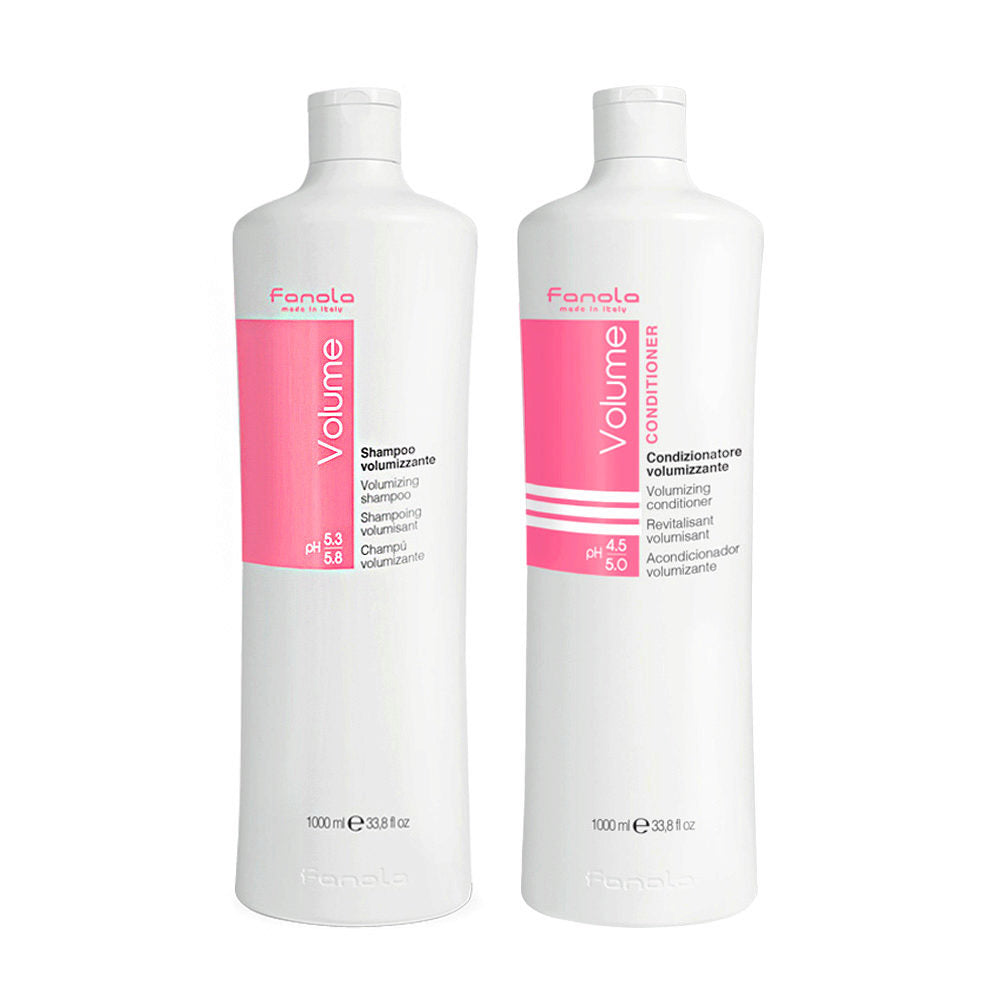 Fanola Volumising Shampoo & Conditioner for Fine Hair Twin Pack 2 x 1000ml