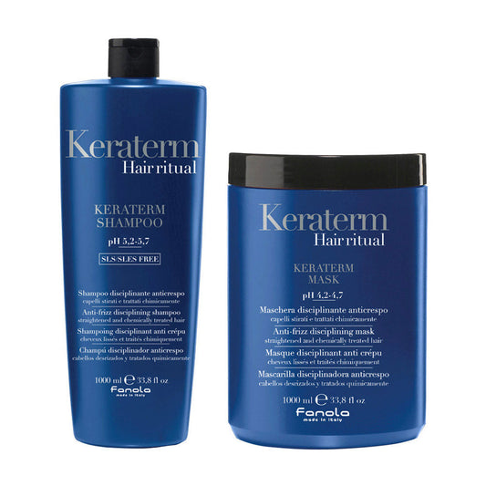 Fanola Keraterm Shampoo & Mask Twin Pack 2 x 1000ml