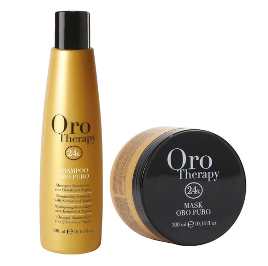 Fanola Oro Therapy Keratin & Argan Oil Shampoo & Mask Twin Pack 2 x 300ml