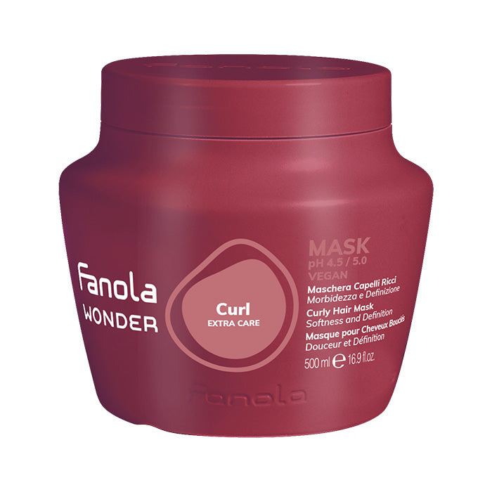 Fanola Wonder Curl Curly Hair Mask Softness And Definition 500ml - Hairdressing Supplies