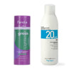 Fanola No Yellow Color Green Lightener + Fanola Color Peroxide 1000ml - 20 Vol