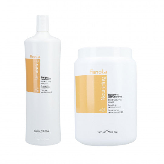 Fanola Nourishing Restructuring Shampoo & Mask Twin Pack 1000ml + 1500ml