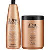 Fanola Oro Therapy Keratin & Argan Oil Shampoo & Mask Twin Pack 2 x 1000ml - Hairdressing Supplies