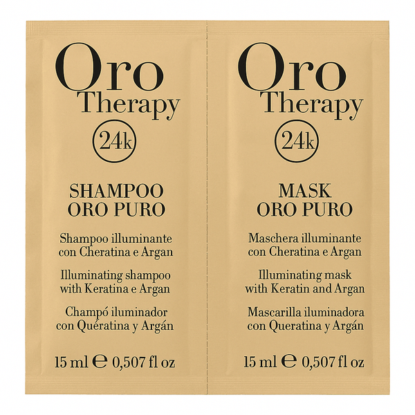 Fanola Orotherapy Gold Shampoo and Mask 15ml