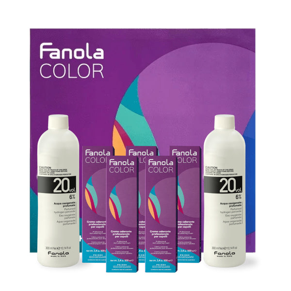 Fanola Color Professional Colouring Cream - Tester Bundle Kit