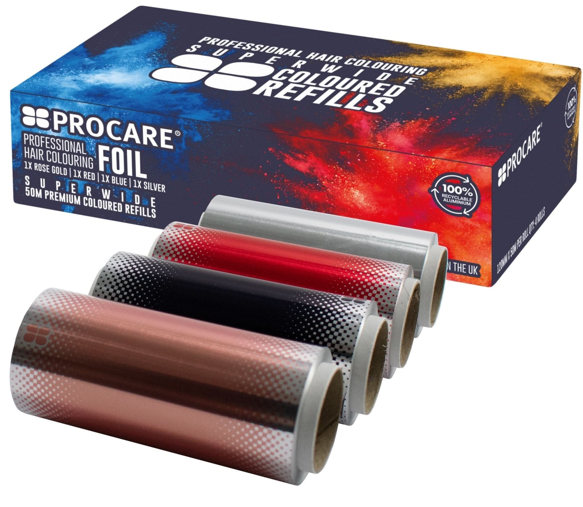 ProCare 12cm x 50m Coloured Wide Foil Quad Pack – Fanola UK
