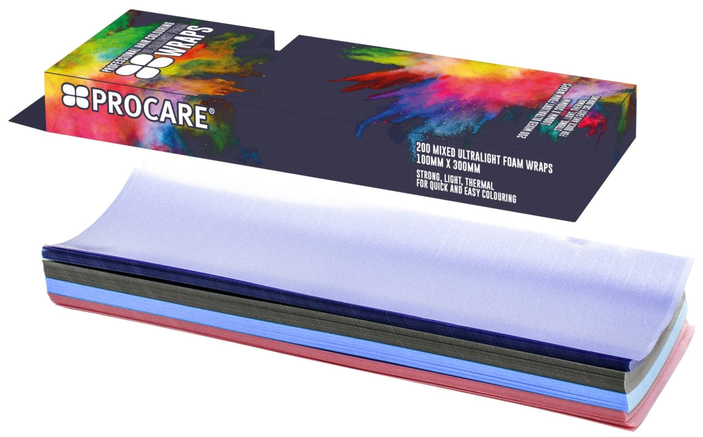 ProCare Mixed Foam Wraps 10cm x 30cm - 200 Sheets