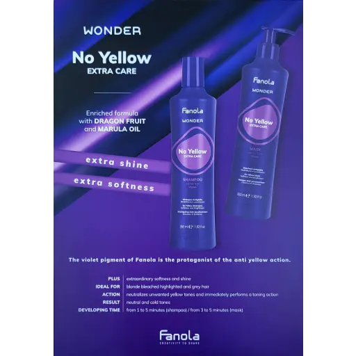 Fanola Wonder Color Locker Shampoo 350ml Sealing Cream 200ml Milk Spray  195ml