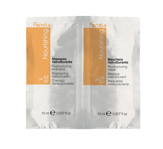 Fanola Nourishing Restructuring Shampoo and Mask Sachets - 15ml each | Fanola UK