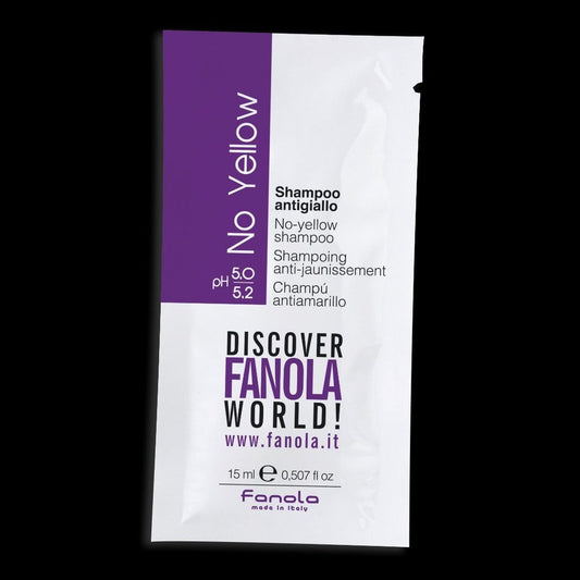 Fanola No Yellow Shampoo Sachet - 15ml | Fanola UK